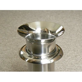 For Grave Flower Stands, Stainless Steel Tube Brim, Φ44 Drops, 2 Pieces (1 Pair)
