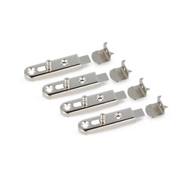 Gedotec Furniture Bolt Small Metal | Pack of 4 Push Bolt for Furniture Including Closing Angle - Sliding Bolt for Doors for Screwing - 50 mm | Ball | Lock Bolt Small - Visible Screw Connection