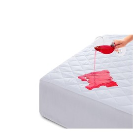 Dawood Home Quilted Waterproof Double Mattress Protector, Noiseless & Hypoallergenic Mattress Protector, Extra Deep Easy Fit Mattress Protector (Double)
