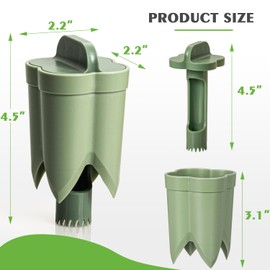 Get the New 2 in 1 Bell Pepper Cutter & Seed Remover Tool – Say Goodbye to Messy Prep! Quick & Efficient Pepper Seed Corer Remover for Fresh Vegetable Dishes! (2PC green)