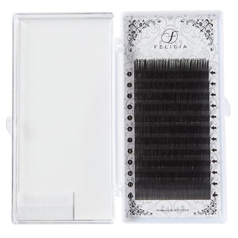 FELICIA Flat Lash Matte Eyelash Extensions Ultra Soft Single Matsueku