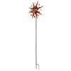 Sun Windmill Iron Weather Resistant Decorative Flower Wind Spinner with