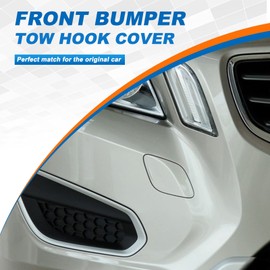 CZShiYue Front Bumper Tow Hook Cover Towing Eye Cap Fit for Volvo S60 2011 2012 2013 30795007 39802519 (Grey, Right Passenger Side)