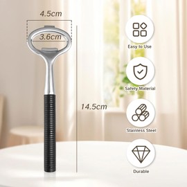 BRBASAP Beer Bottle Opener Heavy Duty Stainless Steel Bartender Cap Opener with Pop Top Metal Capper for Bartenders Seniors Long Handle Soda Can Tab Opener Bottle Opener for Arthritic Hand