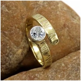 Im Labor gezüchteter Moissanit-Edelstein- Sterling silber Und Messing Band Ring für Männer und Frauen in allen Größen Schmuck CRG1087BD5_(51 (16.2))