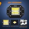 Nilight 2PCS 42W LED Flush Mount Light Pods Upgraded Spot