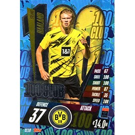 Topps Match Attax CHAMPIONS LEAGUE 20/21 HUNDRED CLUB ERLING HAALAND