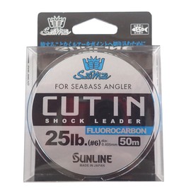 SUNLINE Fluorocarbon Line Saltimate Cut-in 16.9 ft (50 m), No. 6, 25lb, Clear