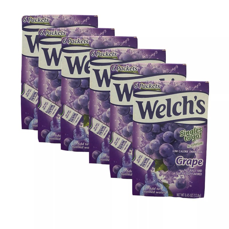 Welch's Lot of 6 Boxes Welch's Grape Juice Zero Sugar