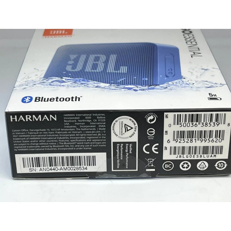Universal New JBL GO ESSENTIAL Portable Bluetooth Speaker JBLGESBLKAM IPX7