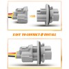 Front Turn Signal Light Wiring Harness Socket Adapter 2PCS Fit