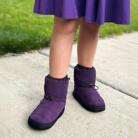 Stelle Girls Ballet Warm Up Booties Dance Slipper Boots Ballerina Elastic Shoes(Purple,S)