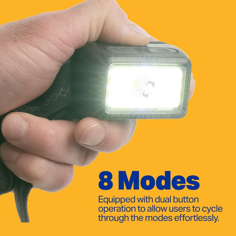 LUXPRO LP323-2PK Multicolor Broadbeam LED Headlamps - Battery-Powered, Lightweight Headlamp