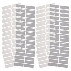 LIOOBO 50pcs Scratch Card Stickers with Silver Film to Write and Scratch Off Stickers for Parties and Events