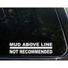Mud Above Line Not Recommended - 9" x 2" -
