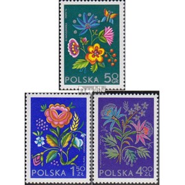 Prophila Collection Poland 2309A-2311A (Complete Edition) Stamped 1974 Embroidery (Stamps for Collectors)