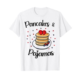 Pancakes and Pajamas Funny Slumber Morning T-Shirt