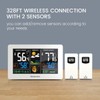 Newentor Weather Station, Indoor Outdoor Thermometer Wireless with 2 Temperature