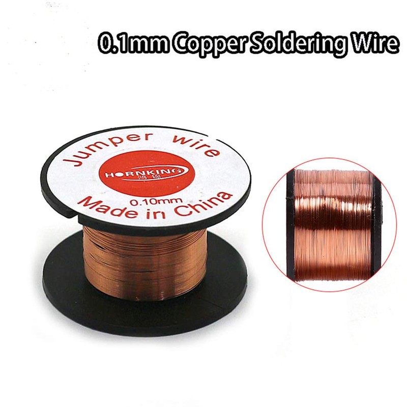 5Pcs Enameled Copper Wire Magnet Winding Wire 0.1mm Thickness 10m