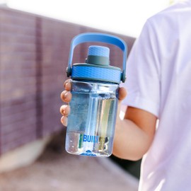 Built Bedford Dualid Bottle, 16oz, Sea Glass, Made From Durable Tritan, Two In One Sip Or Chug Lid, BPA Free