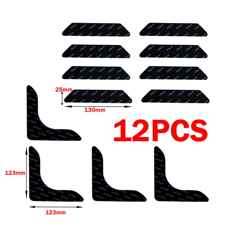 Reusable Rug Corner Gripper Pads for Keeping Rug Edges Flat
