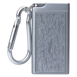 prendre PR-HY909-SV1 Portable Ashtray with Carabiner, Metal Lid Included, Small, Lightweight, Smoking Goods, Ash Tray, Portable, For Men (Type1)