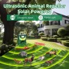 Jahy2Tech 4 Pack Ultrasonic Solar Animal Repeller Motion Sensor Yard