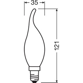 OSRAM LED Vintage Edition 1906 / LED-lamp in ball shape with E27-base / not dimmable / replacement for 2.5 Watt / clear / warm white - 2400 Kelvin / 1 pack