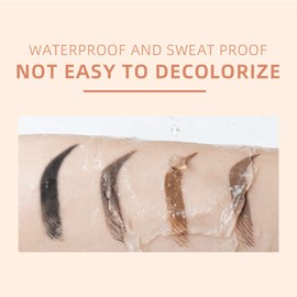 EONFAVE Wasserfestes Augenbrauen Gel, Langanhaltend Augenbrauen Formen Gel Brow Gel Mit Bürste, Hochpigmentiert Augenbrauenfarbe Leicht Nicht Fettend Styling Augenbrauengel (05 schwarz)