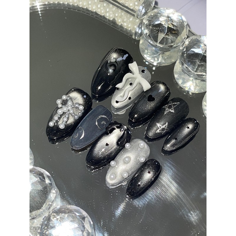 Gothic Mu Handmade Nail Tips - Point / 고딕뮤 수제네일팁