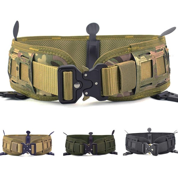 ACTIONUNION Tactical Battle Belt Set Airsoft Molle Belt Slim War Belt
