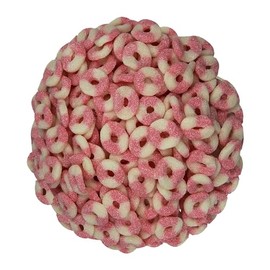 Smarty Stop Mini Sour Gummy Rings Candy GummiRoos (2 Pound (Pack of 1), Pink Lemonade)