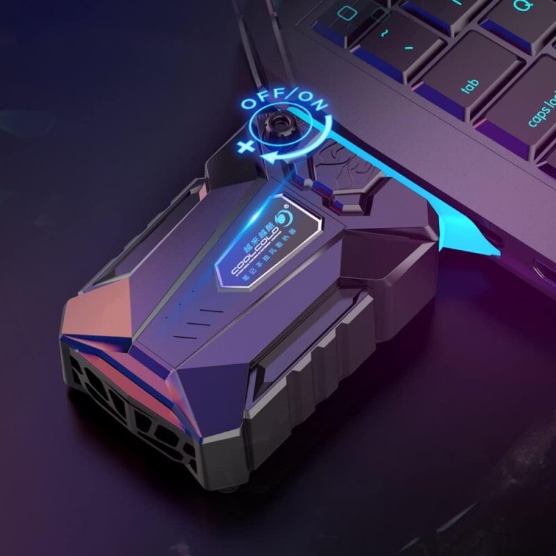 Cool Laptop Cooler with Vacuum Fan, Side Draft Portable Intelligent