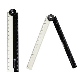 ALLY-MAGIC 2 Pcs Folding Ruler, 30cm Folding Geometric Ruler Flexible Plastic Ruler Bendy Stationary Ruler for Kids Student Teacher Office Y4HBZDC