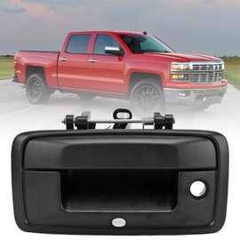 Tailgate Handle with Camera Hole, 23448681 Rear View Backup Camera Tail Gate Handle Replacement for Sierra 2014‑2015