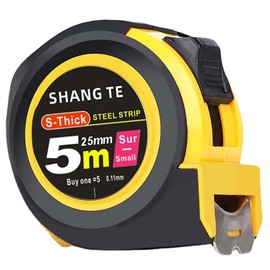 16.4 Feet SAE British and Metric Double System Steel Retractable Measure Tape for Household and Work (5m)