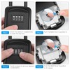 AMIR Key Lock Box, [2 Pack] Wall Mounted Key Safe