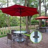 3 Pieces Patio Table Umbrella Hole Ring Umbrella Cone Wedge