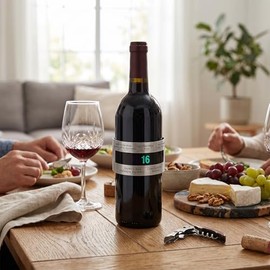 FTVOGUE TermóMetro De Botella De Vino De Acero Inoxidable Sensor De Mano De Temperatura De Cerveza Para ElaboracióN Casera                            