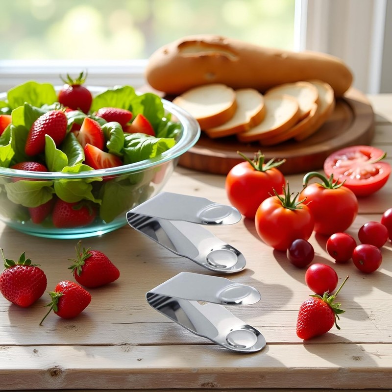 2Pcs Stainless Steel Strawberry Huller Fruit Stem Remover, Picker Leaf