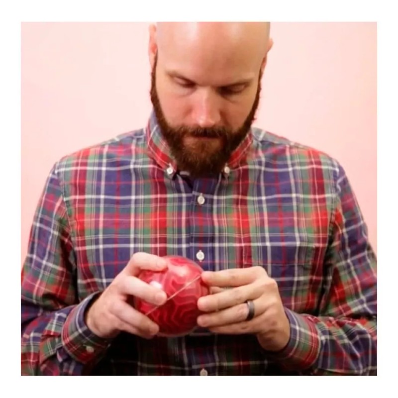 Amaze Ball Esfera Laberinto 3d Bola 10 Cm Azul