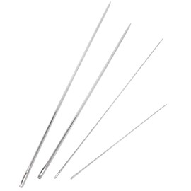 Honbay 4PCS 6/9/10/12 Inch Long Straight Hand Needles Sewing Upholstery Needles for Home Upholstery Webbing Carpet Leather Canvas Repair Arts Crafts Projects