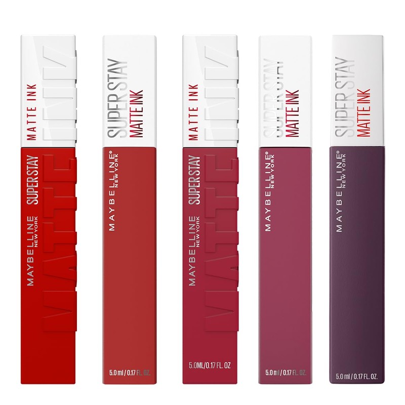 Maybelline 5 pack labiales liquidos matte larga duracion superstay matte