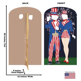 Advanced Graphics Aunt and Uncle Sam Stand-in Life Size Cardboard Cutout Standup