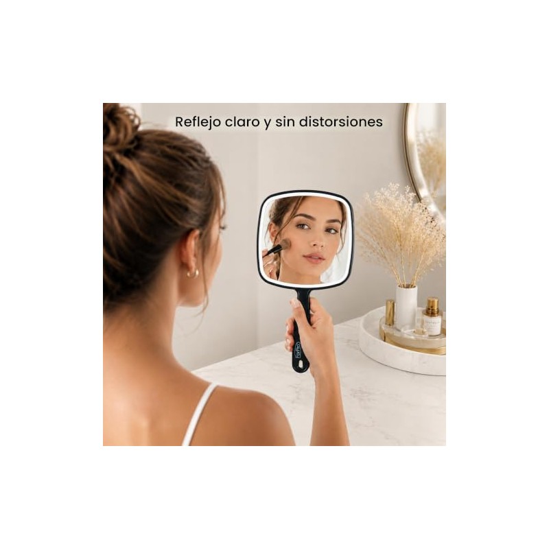 ForPro Professional Collection Espejo de mano prémium con asa, 6.3