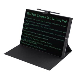 EMEBAY 11.5" Full Screen LCD Writing Tablet, Ultra Thin 3.2mm Digital Notepad for Kids and Adults, Erasable Notepad with Case for Tablet, Writing, Drawing, Messages