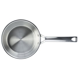 Cristel 1826 Collection 2 Qt. Saucepan, Made in France, 18/10 Stainless Steel, 3-Ply Construction, Double Riveted Fixed Handle, Oven and Dishwasher Safe
