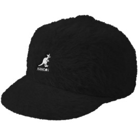 Kangol Men's Furgora Links, Trucker Shaped Baseball Cap in Iconic Furgora, Black (Medium)
