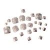 FOMIYES Pcs Set Natural Fake Toenails Tips Full Cover Artificial