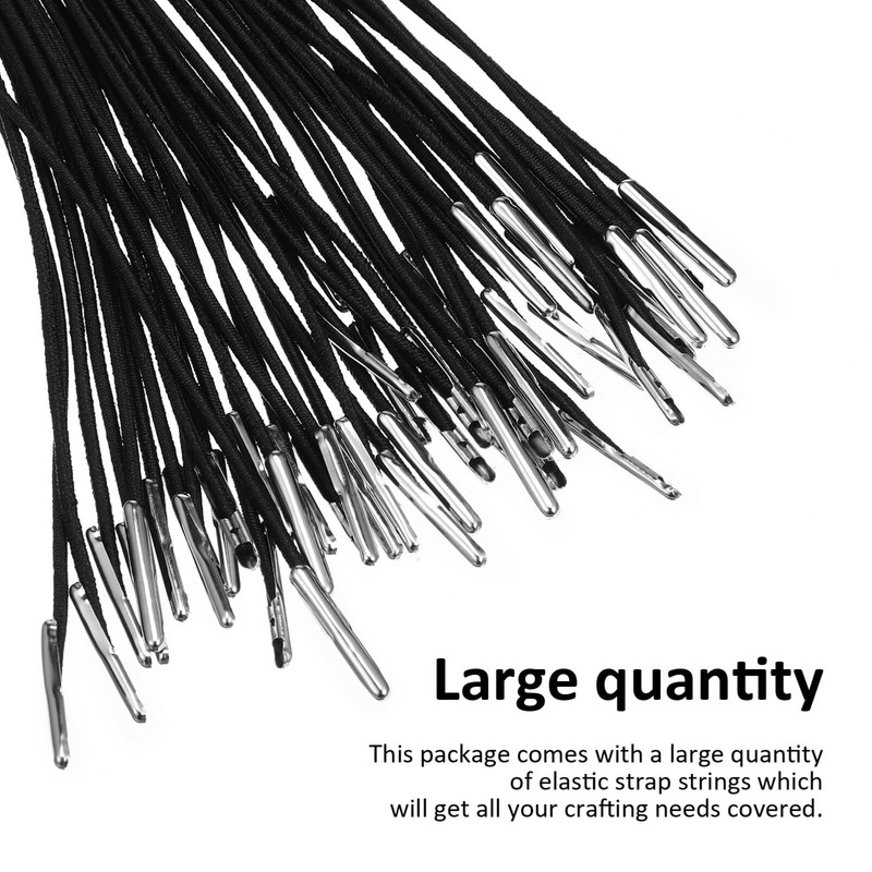 Operitacx 50 Pack Elastic String for Masks, Elastic Barbed Cord